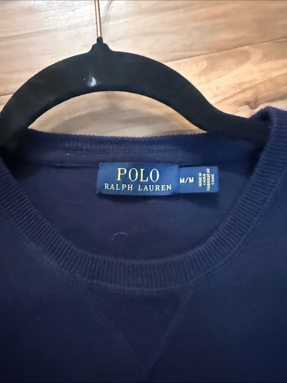 Polo by Ralph Lauren Navy Crewneck Sweater with Red Pony